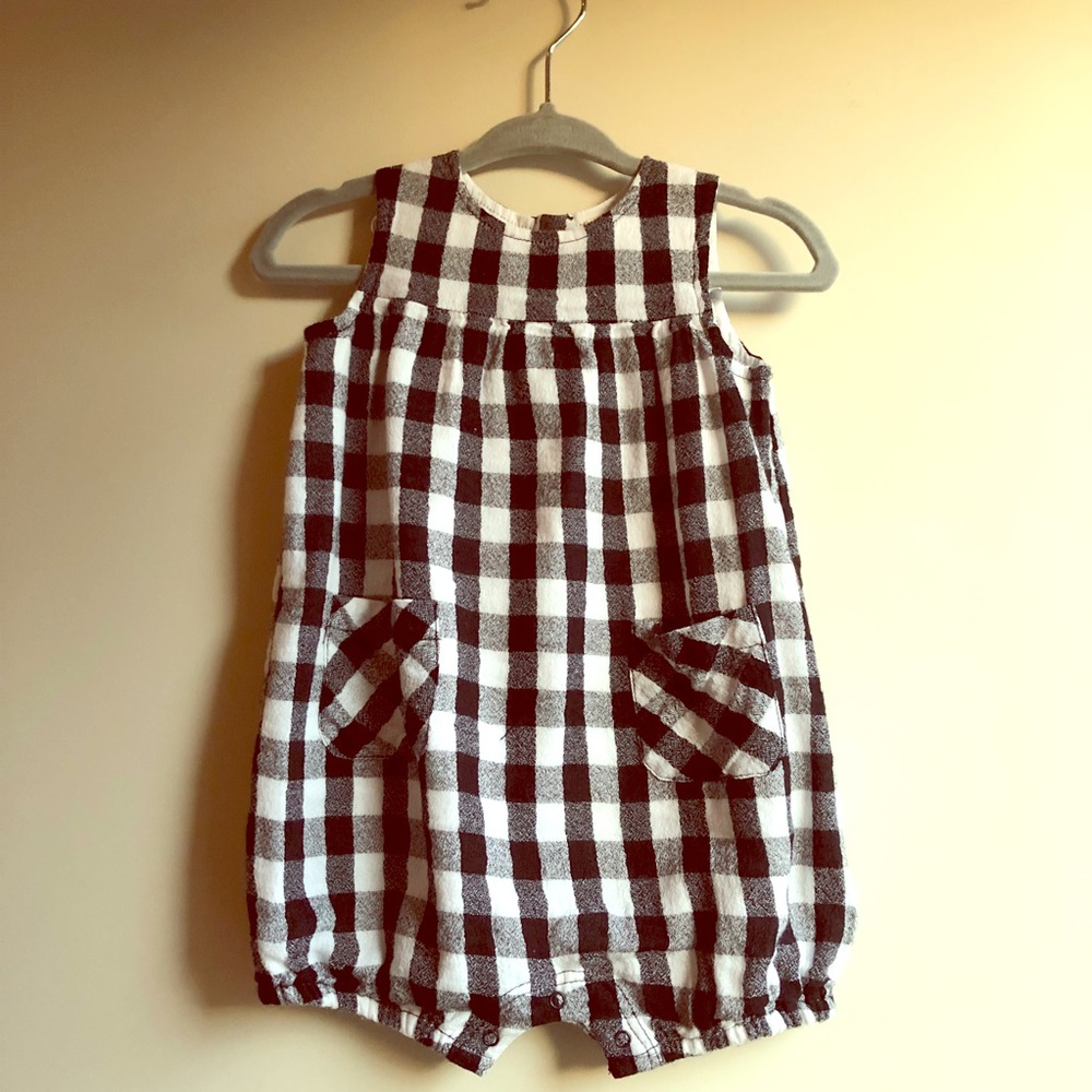 NWOT Tucker & Tate Baby Girls Gingham Romper